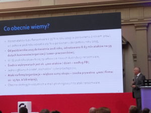 Slajd z prezentacji "Ransomware w firmie" Jarosława Sordyla